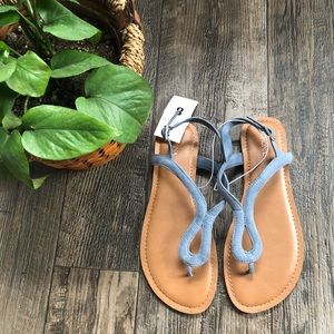 Blue Toe Sandal